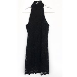 Forever 21 Black Lace High Neck Sleeveless Dress Women’s Size Small